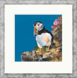 Sarah Jackson Puffin artwork framed