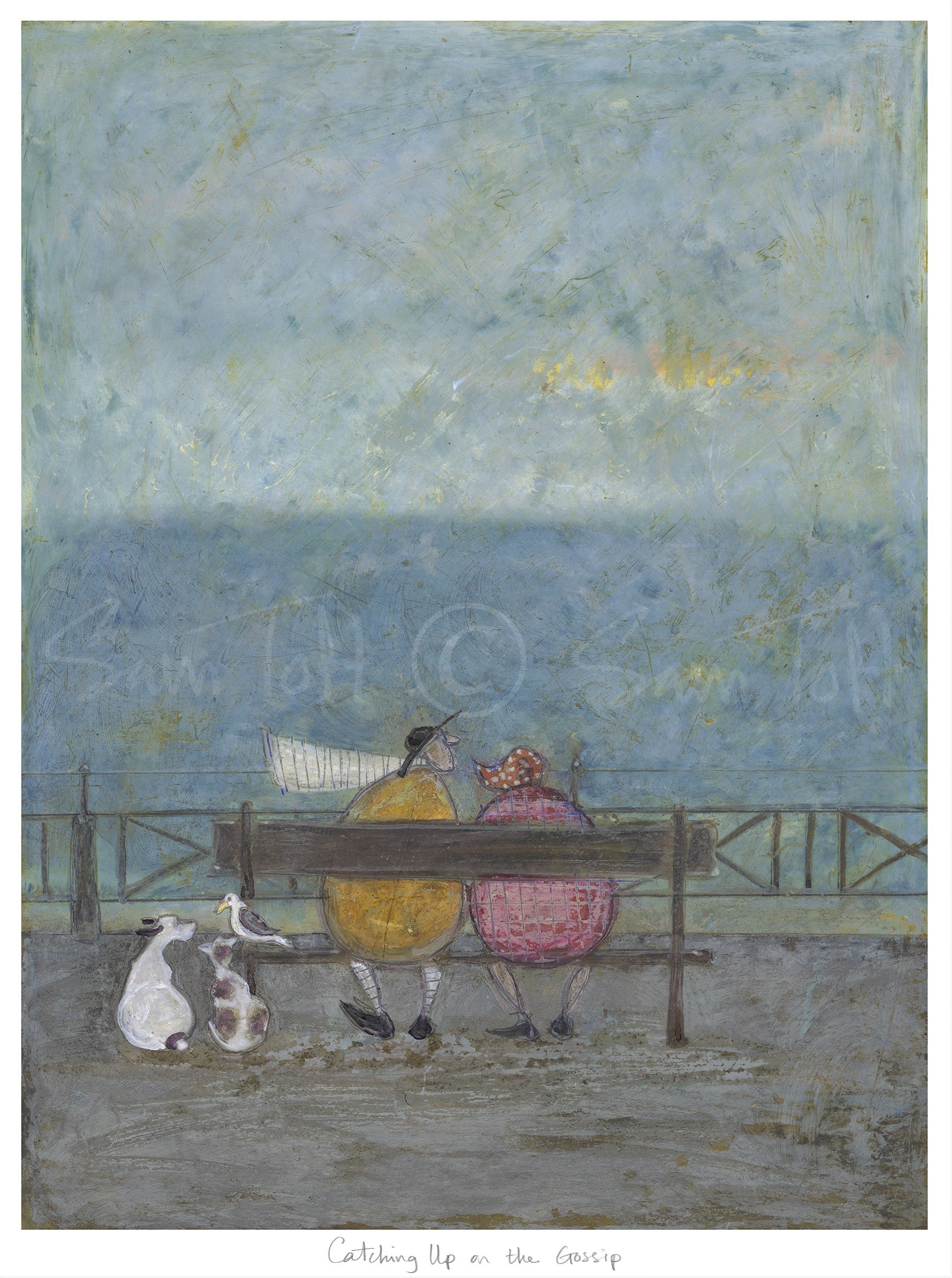 Sam Loft Catching Up on the Gossip | Sam Toft | Signed Limited Edition Art Print ...