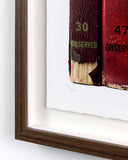 Corner of framed artwork