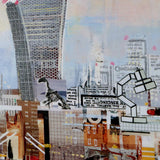 Collage of urban scenes with buildings and text overlay