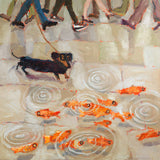 Vanessa Cooper Rain again limited edition dachshund art print