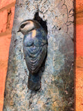 blue tit bronze sculpture