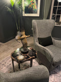 Bronze sculpture in room setting Rock Ptarmigan