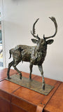 Deer bronze scultpture