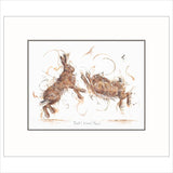 Aaminah Snowdon limited edition boxing hares art print