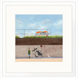 Chris Ross Williamson at the sea front enjoying an ice cream - limited edition art print