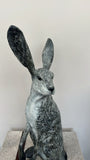 bronze sitting hare life size