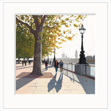 Jo Quigley Autumnal limited edition art print - River Thames London