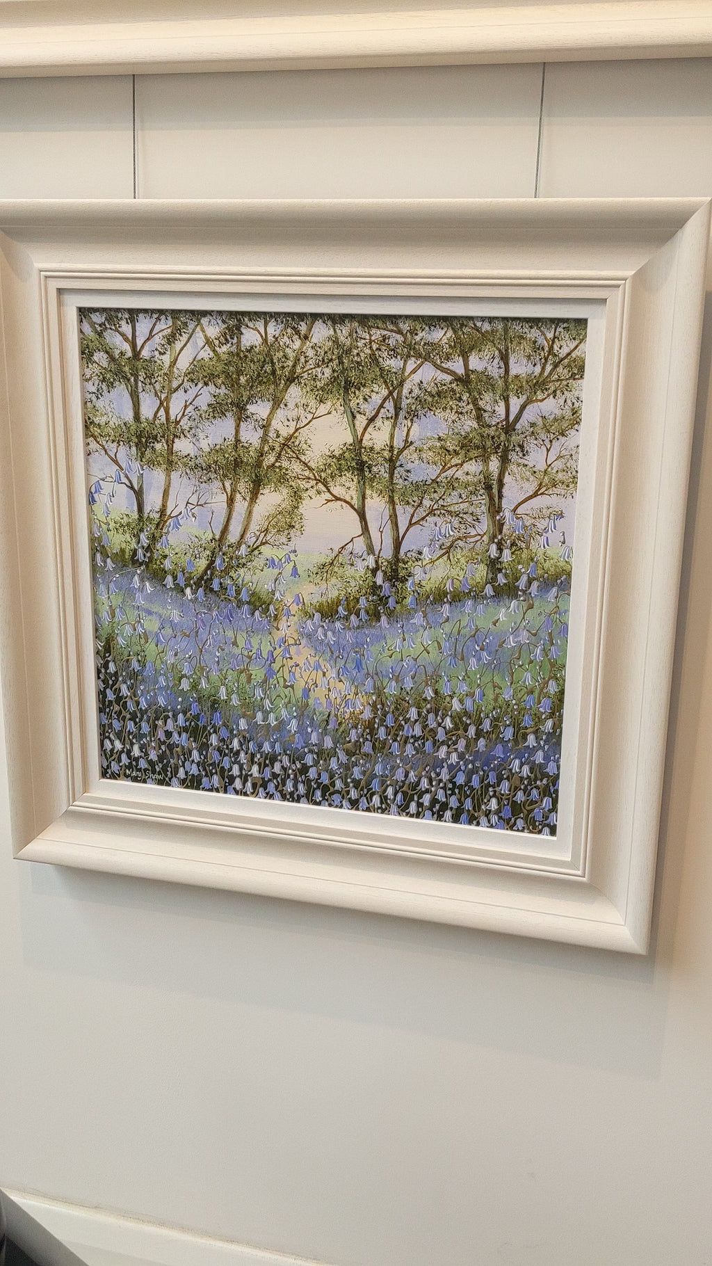 Mary Shaw Bluebell Bloom V Original Framed Artwork Video