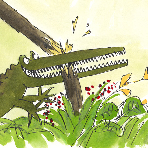 Quentin Blake Roald Dahl His Teeth Rattled Together The Enormous Crocodile