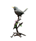 1046 Richard cooper solid bronze blackbird with blossom