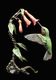 bird hummingbird flower nectar fly flight wings sulpture painted