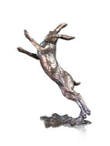 Richard Cooper new hare boxing 1117 solid bronze sculpture
