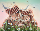 Jennifer Hogwood Highland cows Hazy Daisy limited edition