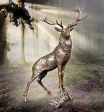 hIghlander bronze stag sculpture michael simpson