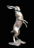 Small Hare Standing 833 solid bronze sculpture
