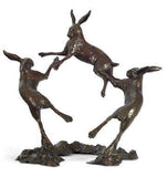 Michael Simpson Solid Bronze Hares Moondance 195 limited edition