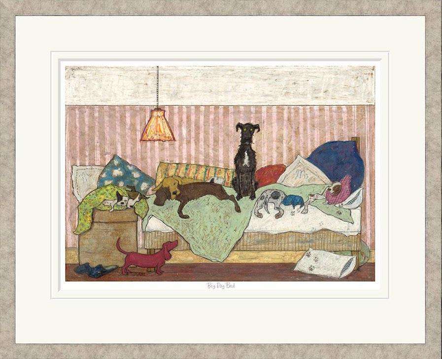 Big Dog Bed Sam Toft Signed Limited Edition Art Print Free UK