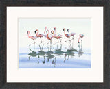 Jake Winkle Flamingo File framed