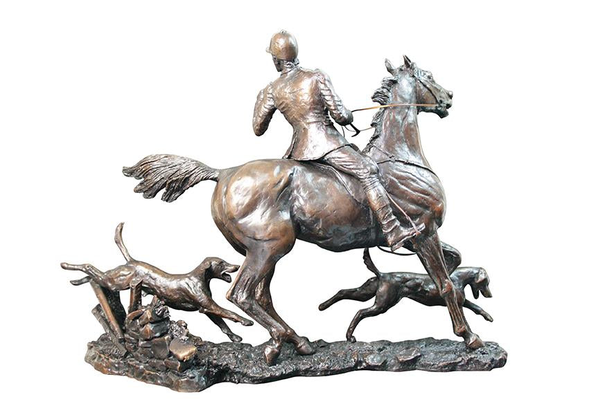 Richard cooper solid bronze sculpture 819 doubling the horn