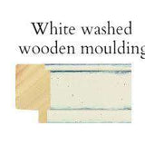 Dahl frame - whitewashed wooden moulding