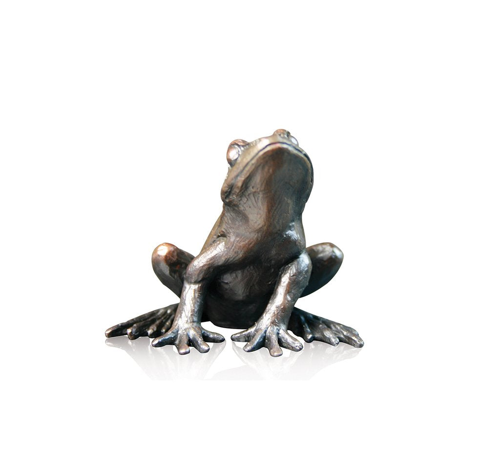 Richard Cooper solid bronze frog sculpture 918