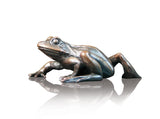 Richard Cooper solid bronze sculpture 931 frog walking