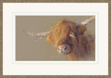 Nicky Litchfield Big Softy framed highland cow art print