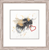 Aaminah Snowdon Bee cause I love you framed