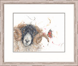 Aaminah Snowdon Hey Ewe framed art print sheep