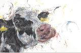 Aaminah Snowdon Morning Fresian cow new release art print