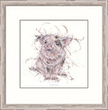 Tickled Pink, framed limited edition print by Aaminah Snowdon