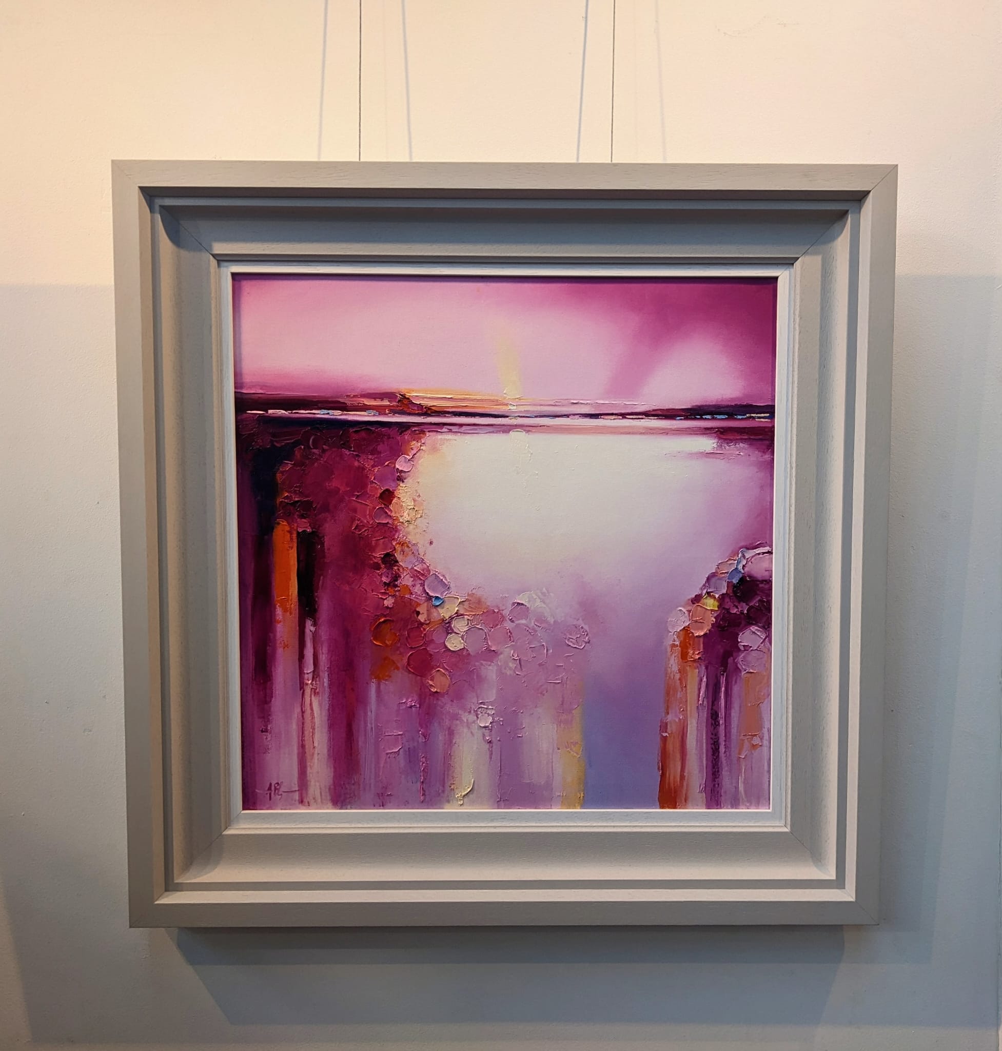 Anna Gammans World Of Pink Original Artwork Oil Paint Framed