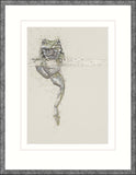 Bev Davies Hang in there frog art print framed