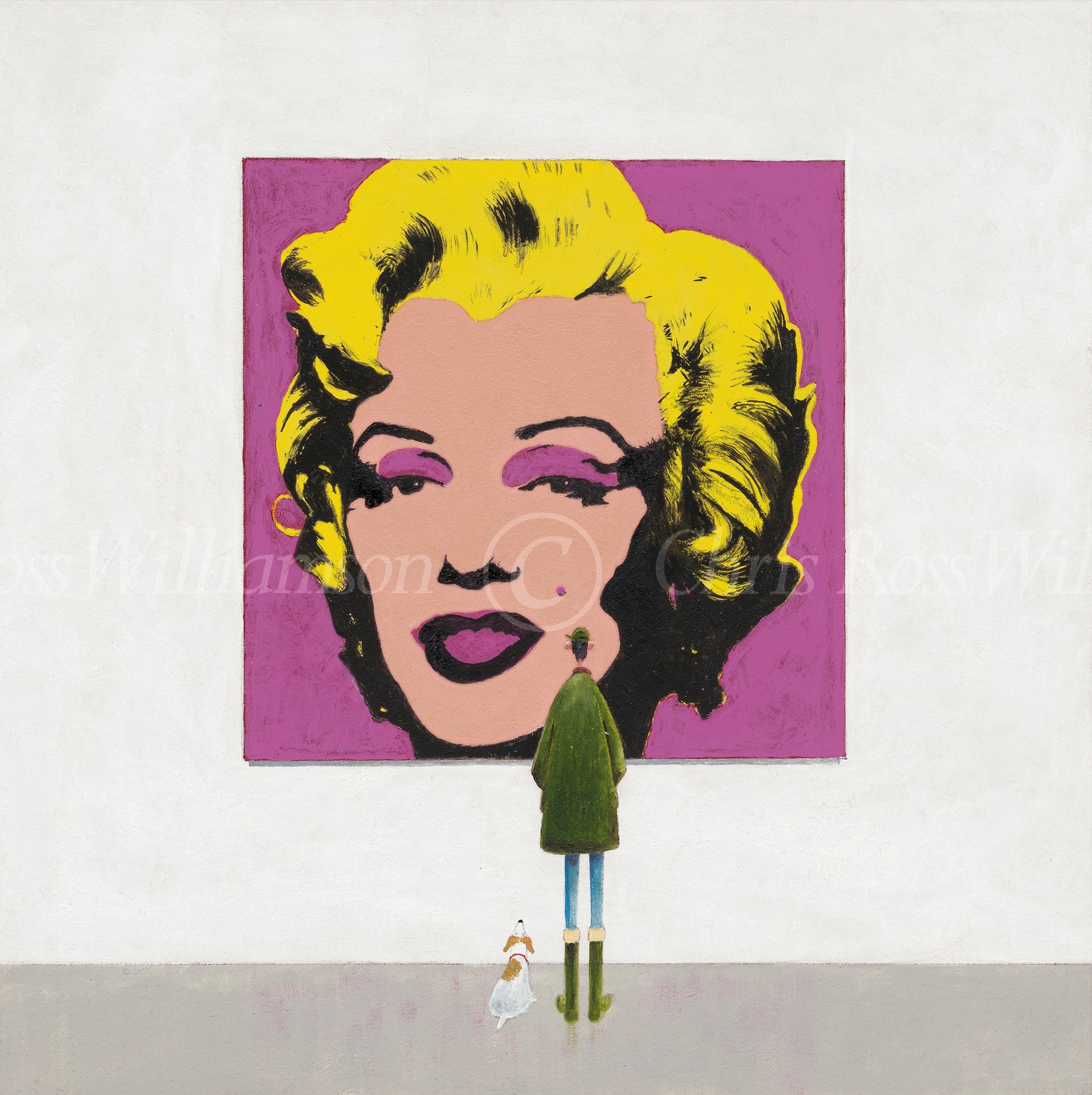 Chris Ross Williamson Marilyn Andy Warhol inspired art