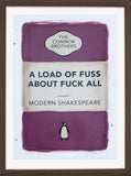 Connor Bros Penguin Classics Modern Shakespeare Pink Framed