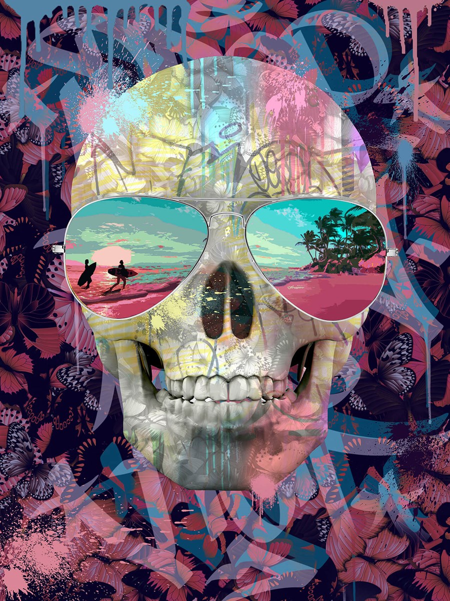 Dan Pearce skull artwork Another dimension