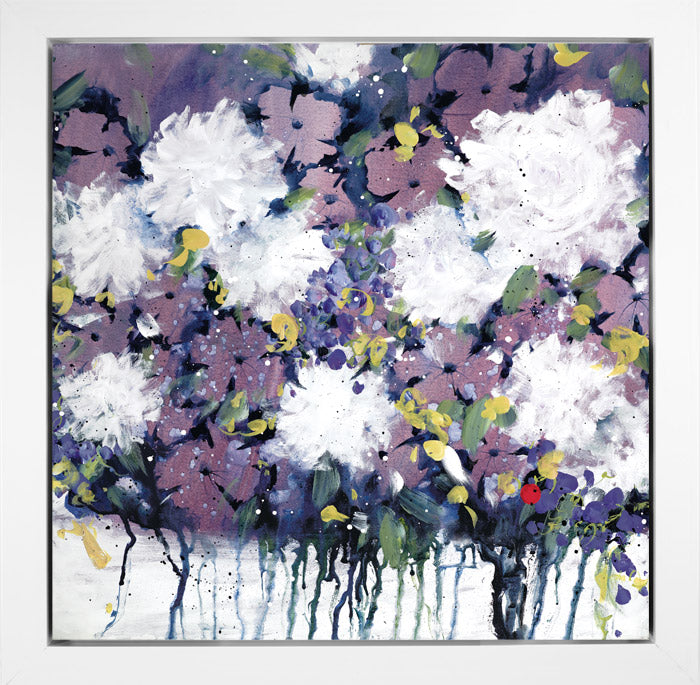 Danielle O'Connor Akiyama Posterity III purple floral abstract artwork