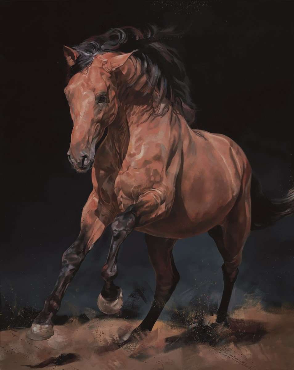 Debbie Boon Chasing the Wind horse limited edition