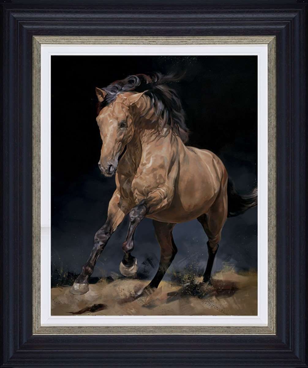 Debbie Boon Chasing the Wind horse framed