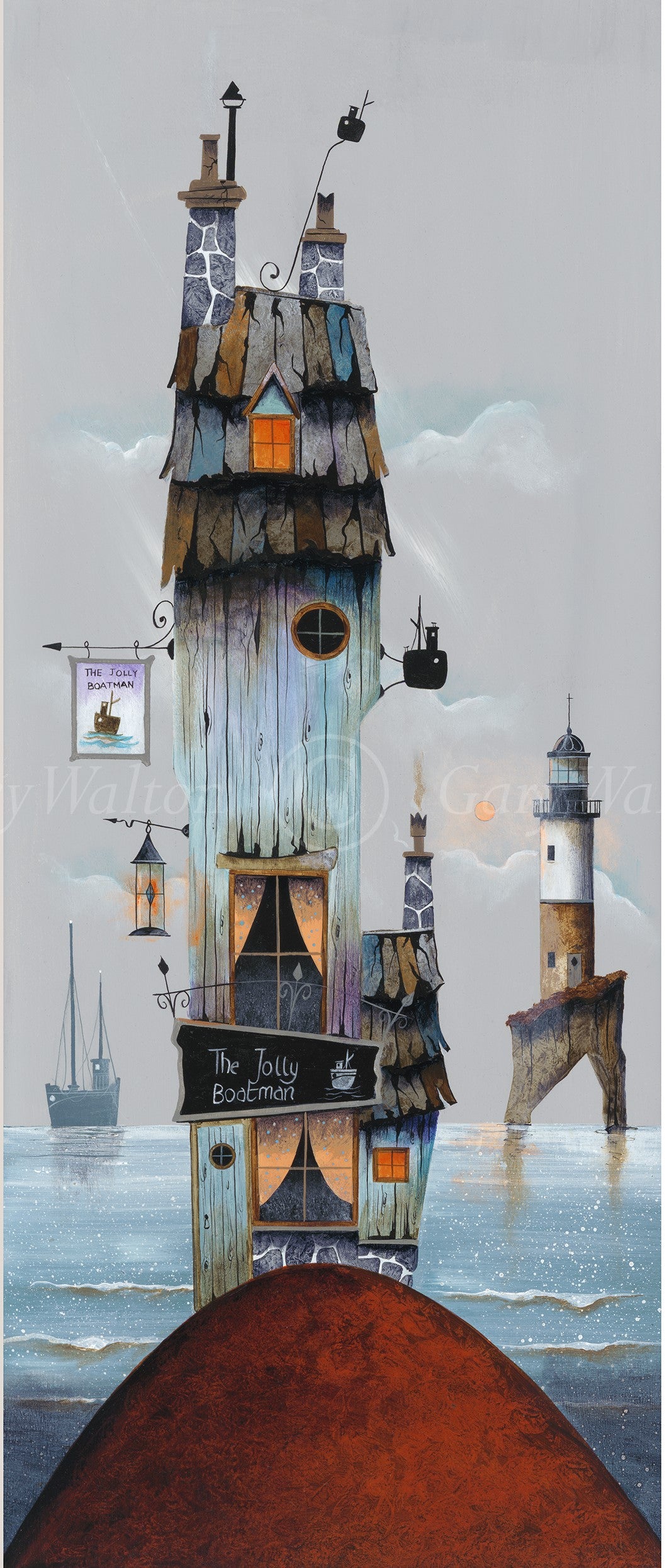Gary Walton The Jolly Boatman art print