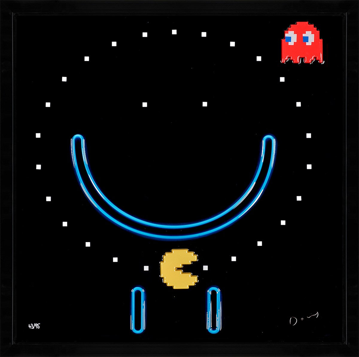 Doug Hyde Pacman limited edition artwork 'Game Face'