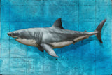 Nick oneill shark artwork mixed media hand finished limited edition
