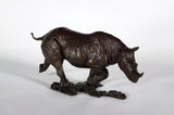Michael Simpson rhino bronze sculpture