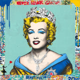 Mr Brainwash Queen Marilyn Blue Original New Release