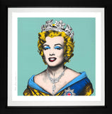 Mr Brainwash Queen Marilyn Blue Framed New Release