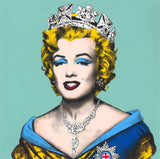 Mr Brainwash Queen Marilyn Blue Unframed New Release