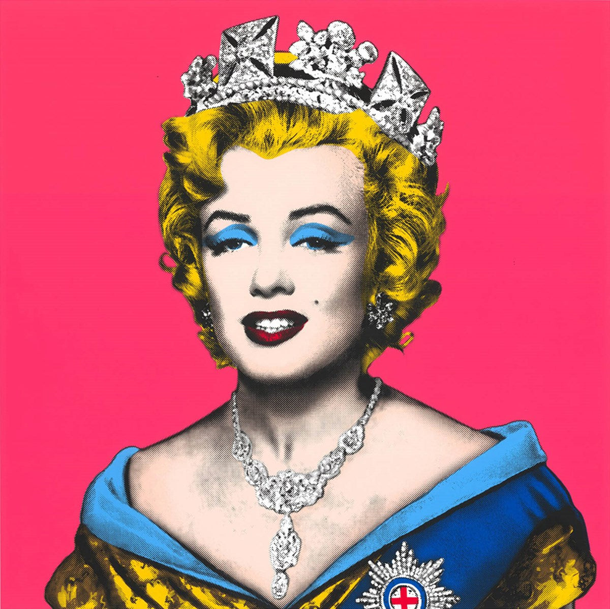 Mr Brainwash Queen Marilyn Pink Unframed New Release