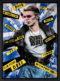 Mr Sly David Bowie Rebel Rebel framed