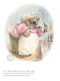 Beatrix Potter- Mrs Tiggy Winkle went sniffle, sniffle | Official Collector's Edition | Free UK Delivery 